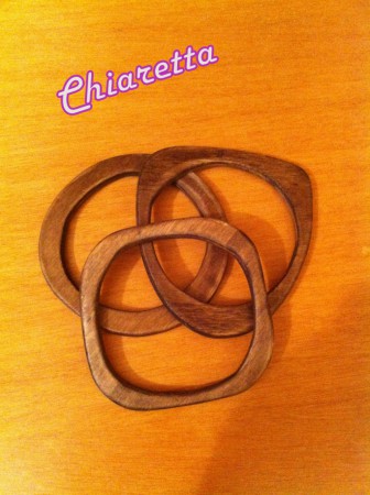 3 Bracciali in legno