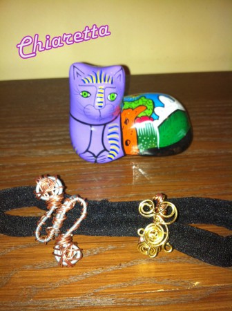 Anelli in filo di rame e ottone