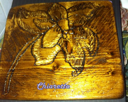 Quadretto decorato in legno